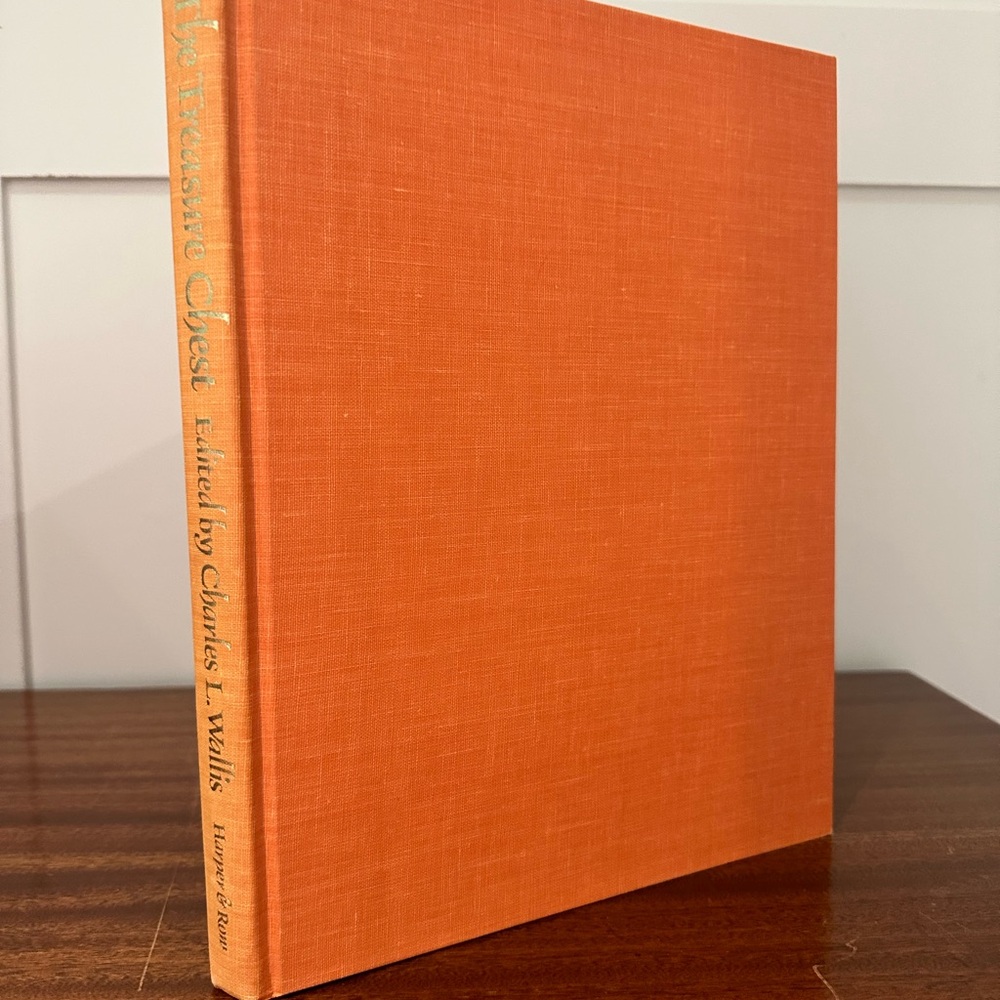 Orange Linen Hardcover Book